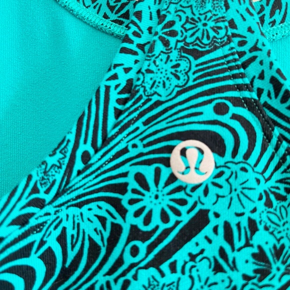 lululemon Emerald Green + Black Racerback Tank - Picture 8 of 8